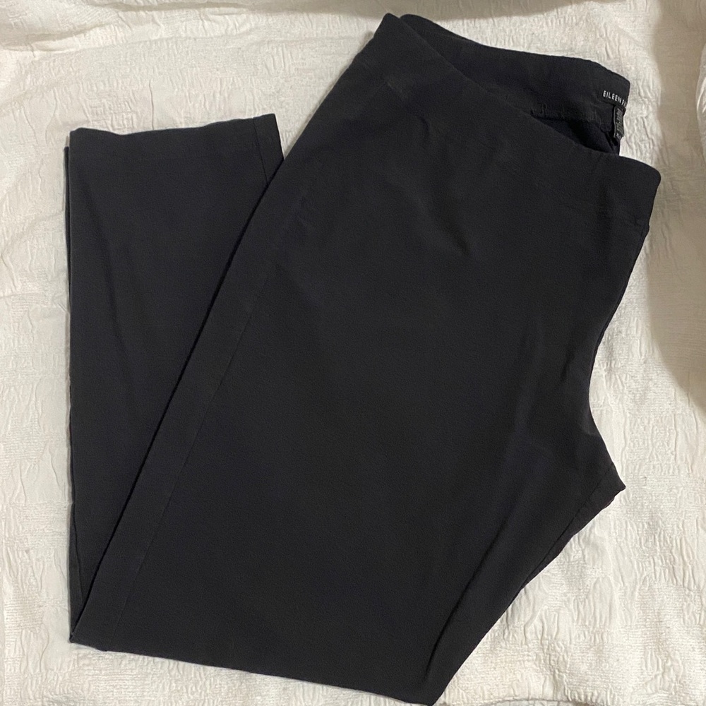 Eileen Fisher washable stretch crepe slim ankle pant